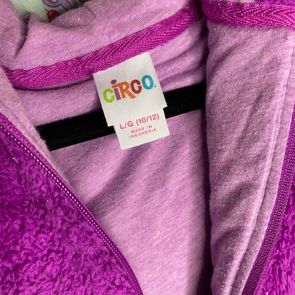 Circo purple plush furry bear vest/jacket - Picture 4 of 8